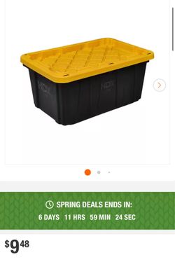 Lightly used storage bins with lids