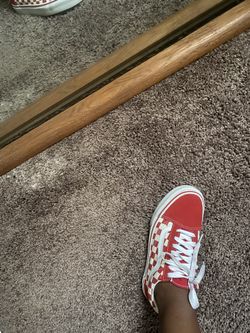 Red/white checker vans