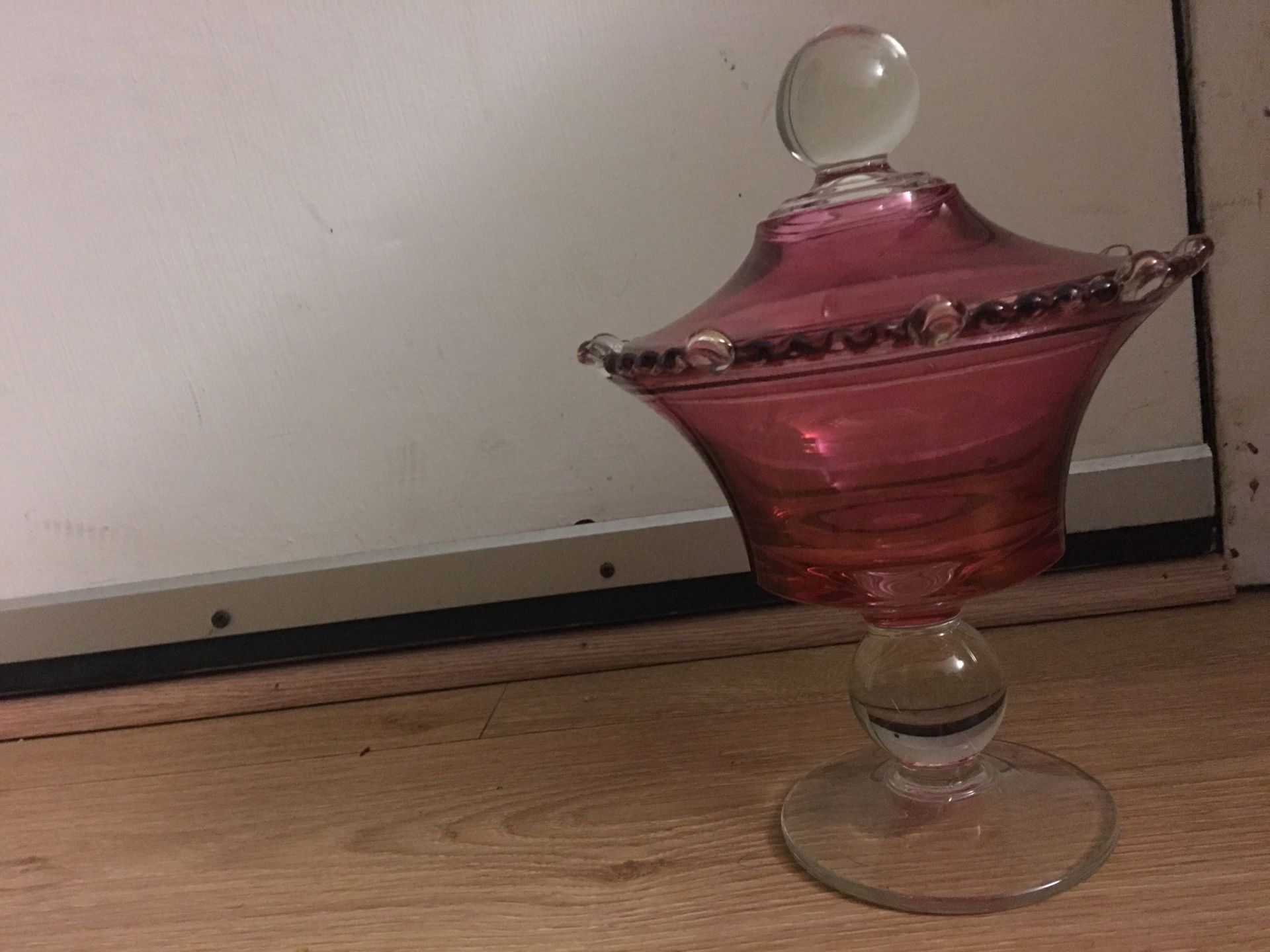 Rose glass vase