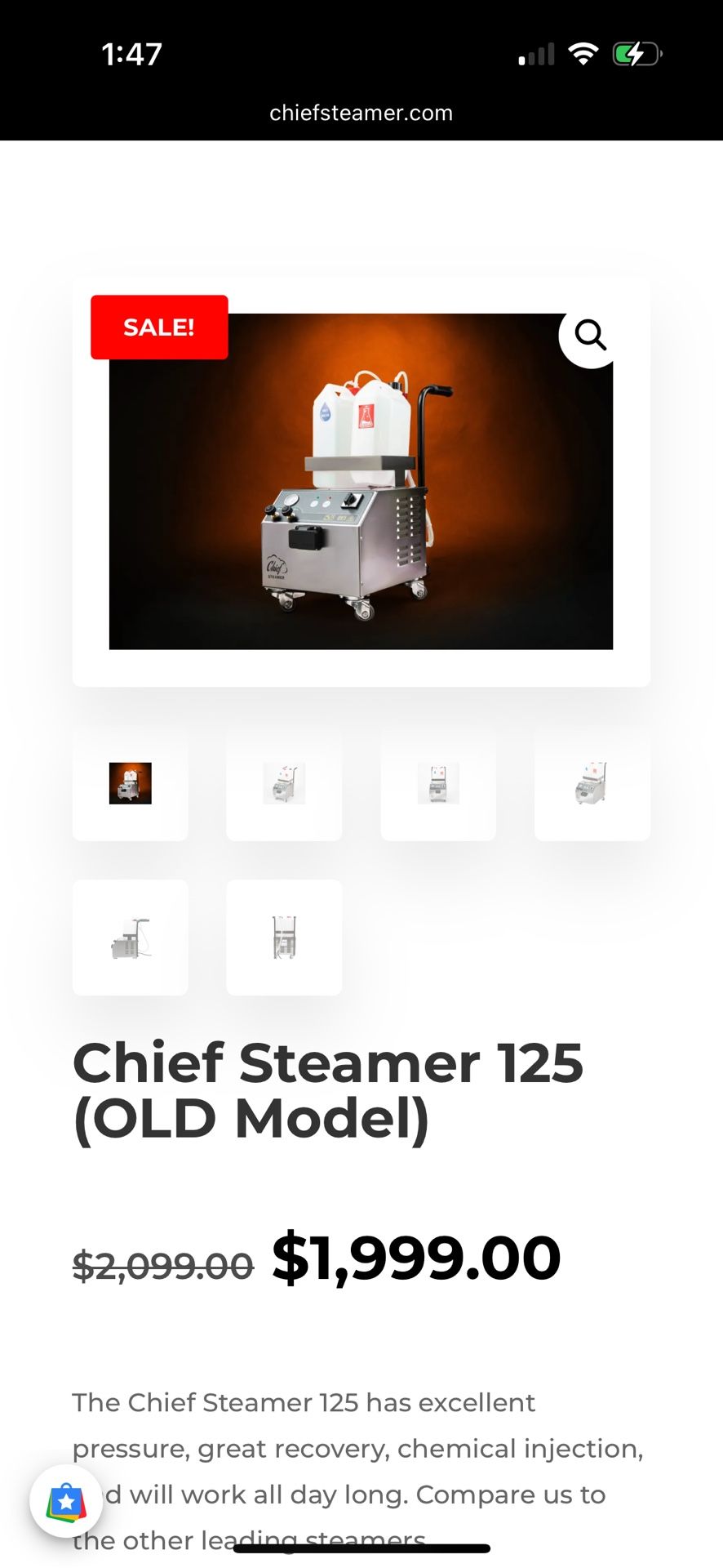 Chief Steamer 125