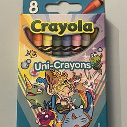 Crayola Uni-Crayons Crayons 8 Count Back to School Supplies Specialty Limited