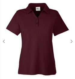New Polo Shirt Women Origin Performance Piqué M (Medium) Red/Burgundy 