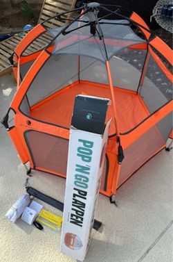 The California Beach Co Midnight Black Pop N GO Playpen