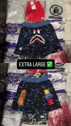 BAPE Shark Camo Shorts Size XL