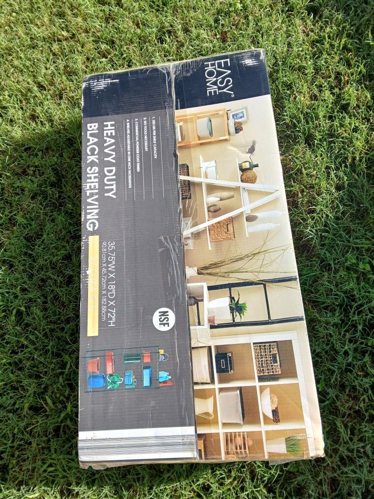 5 TierMetal Shelving  Apx 72 X 36 X 18 NiB