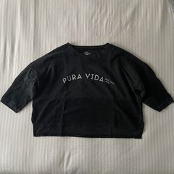 Pura Vida oversized wide neck sweatshirt