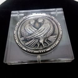 1940's Silver And Lucite Compact
