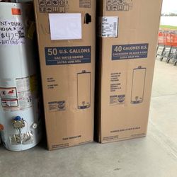 New 50 gal Gas Water Heater (includes installation)