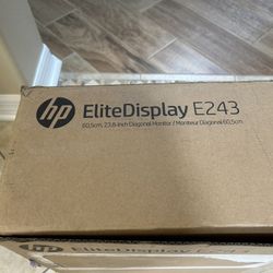 HP EliteDisplay E243 Monitor - Brand New!
