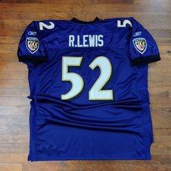 Vintage Baltimore Ravens Ray Lewis Jersey Size 3xxxl Throwback Reebok Stitched 2000s 