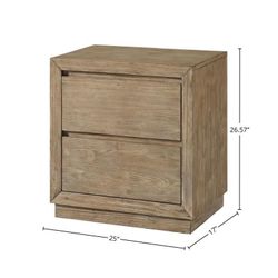 Bello 2-drawer Pine Nightstand