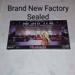 Brand New Factory Sealed Nightclub The Business Monopoly Style Board Game