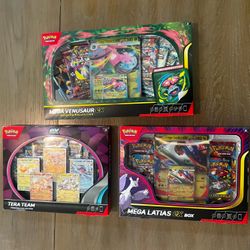 Pokemon Mega And Premium Boxes 
