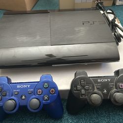 PS3 Console With 2 Controllers 