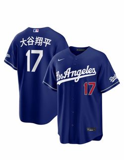 Brand New Shohei Ohtani Kanji Jerseys Royal Blue