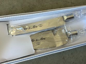 Wedding cake cutting set NEW