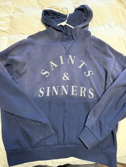Mens Hoodie Large Saints & Sinners