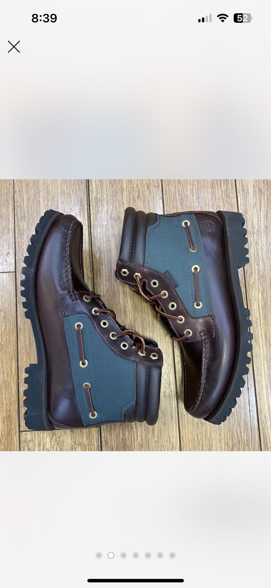 Timberland  7 Eye  Moc Chukka NEW Brown N Green 