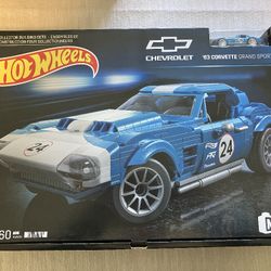 MEGA Hot Wheels Chevy 63 Corvette IMSA GTO Collectible Car Building Kit Toy
