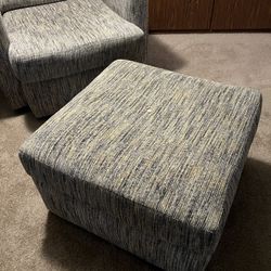 Love seat with ottoman