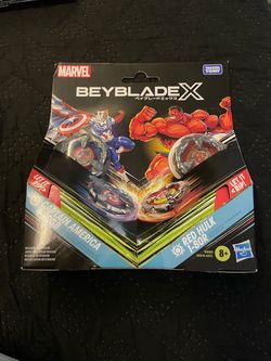 Beyblade X Marvel Captain America 4-70GB & Red Hulk 1-80R Dual Pack Set