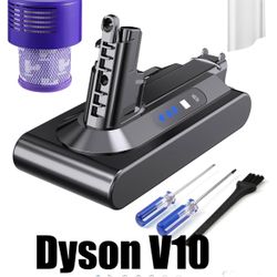 Battery And Filter Fit Dyson V-10 Wireless Vacuum 