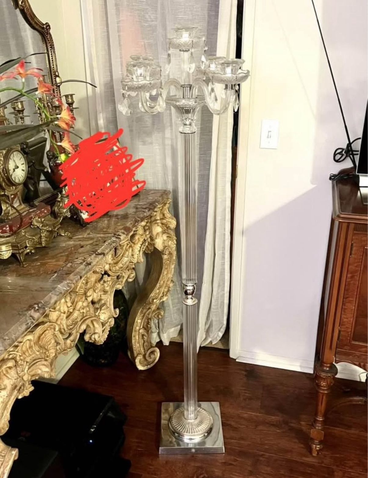 Crystal 5 Candle Stand