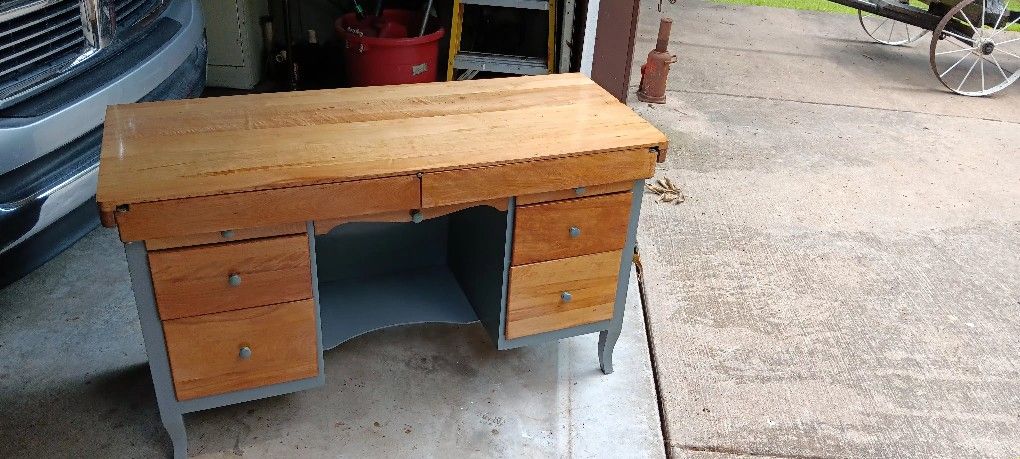 Antique Dressing Table Done Into A Cozy Nice Desk