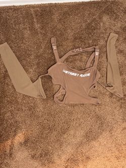Street Race Crop Top with Arm Sleeves