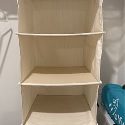 $5 Or Free With Purchase: Hanging Closet Organizer Hanging Shelves Collapsible