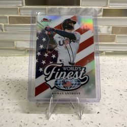 Topps Finest WBC 2026 Roman Anthony World’s Finest Insert Team USA Red Sox RC