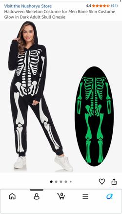 Skeleton onesie/ costume size M