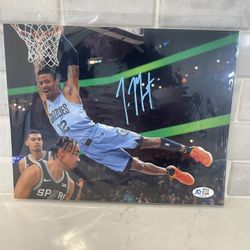 Ja Morant Signed Autographed 8X10 Photograph Memphis Grizzlies Auto Photo w/ COA
