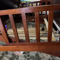 Cherry Wood Toddler Sleigh Bed