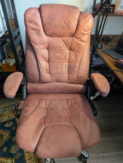 Brown Fabric Executive Office Chair