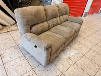 3-Seat Reclining Sofa with Center Console – $60