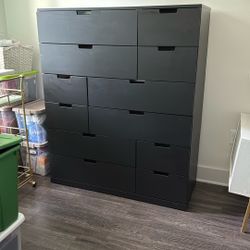 Black 12 Drawer Ikea Storage 