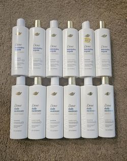 3 Sets Of Dove Shampoo And Conditioner