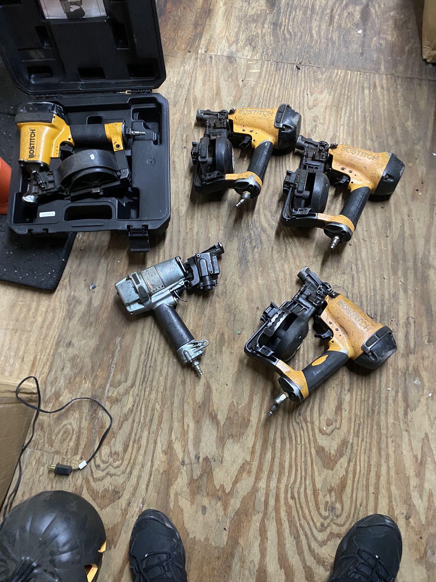 Bostitch Nail Gun And 1 Hitachi For Parts