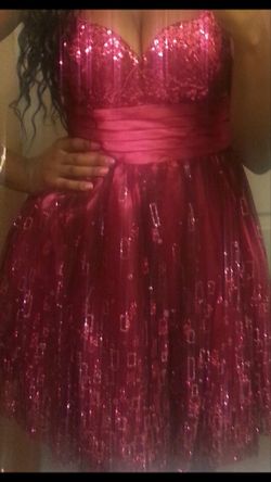 Beautiful Glittery Fusia Dress