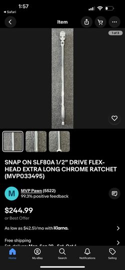 Snap On Half Inch Ratchet