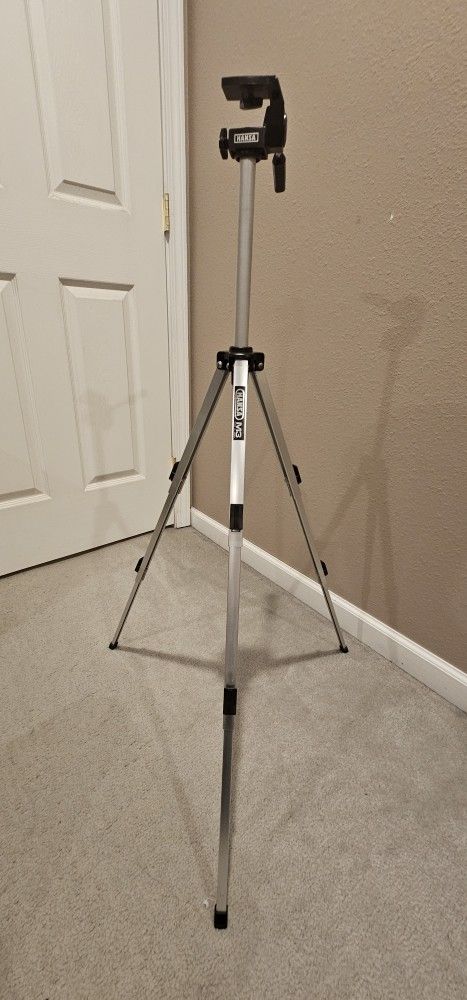 ALUMINUM Camera Tripod , HANSA M3 , light weight 1 pound 12 oz full height 55" (Made In Japan)