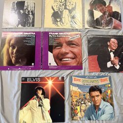 Elvis, Sinatra, And Bob Dylan Vinyls