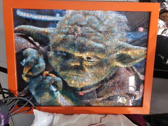 Very cool Yoda Puzzle framed Art / Star Wars