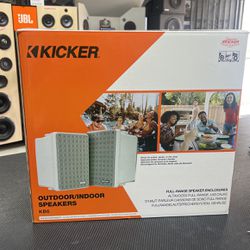 kicker Outdoor Speakers One Pair On Sale for Onky $99