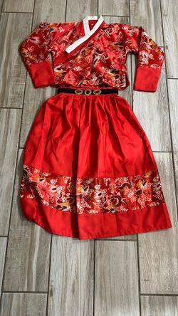 Kid Custom Asian Style Dress Outfit 
