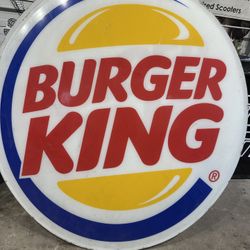 Burger King Sign Vintage 