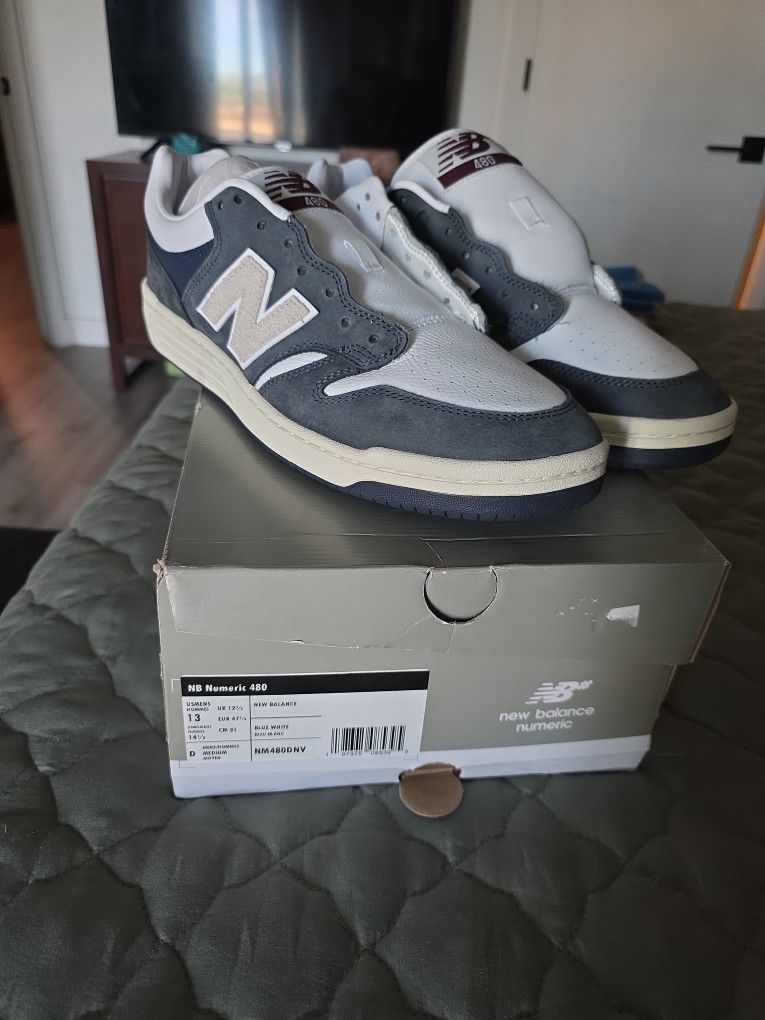 New Balance numeric navy white