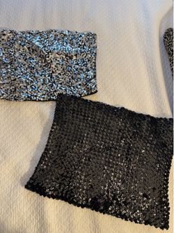 Sequin tube tops