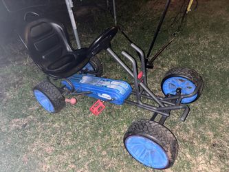 Kids Pedal Go-Kart Blue and Black